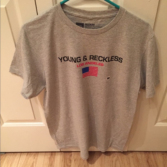 Young & Reckless Los Angeles T-shirt Mens M NWT - Picture 2 of 6
